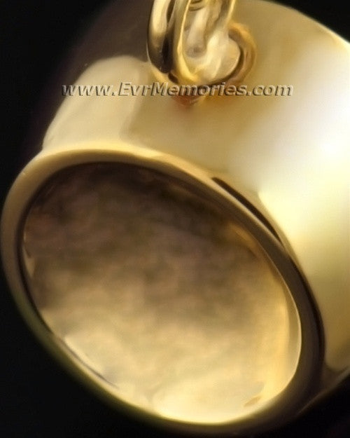 14K Gold Plated Dish Cremation Urn Keepsake
