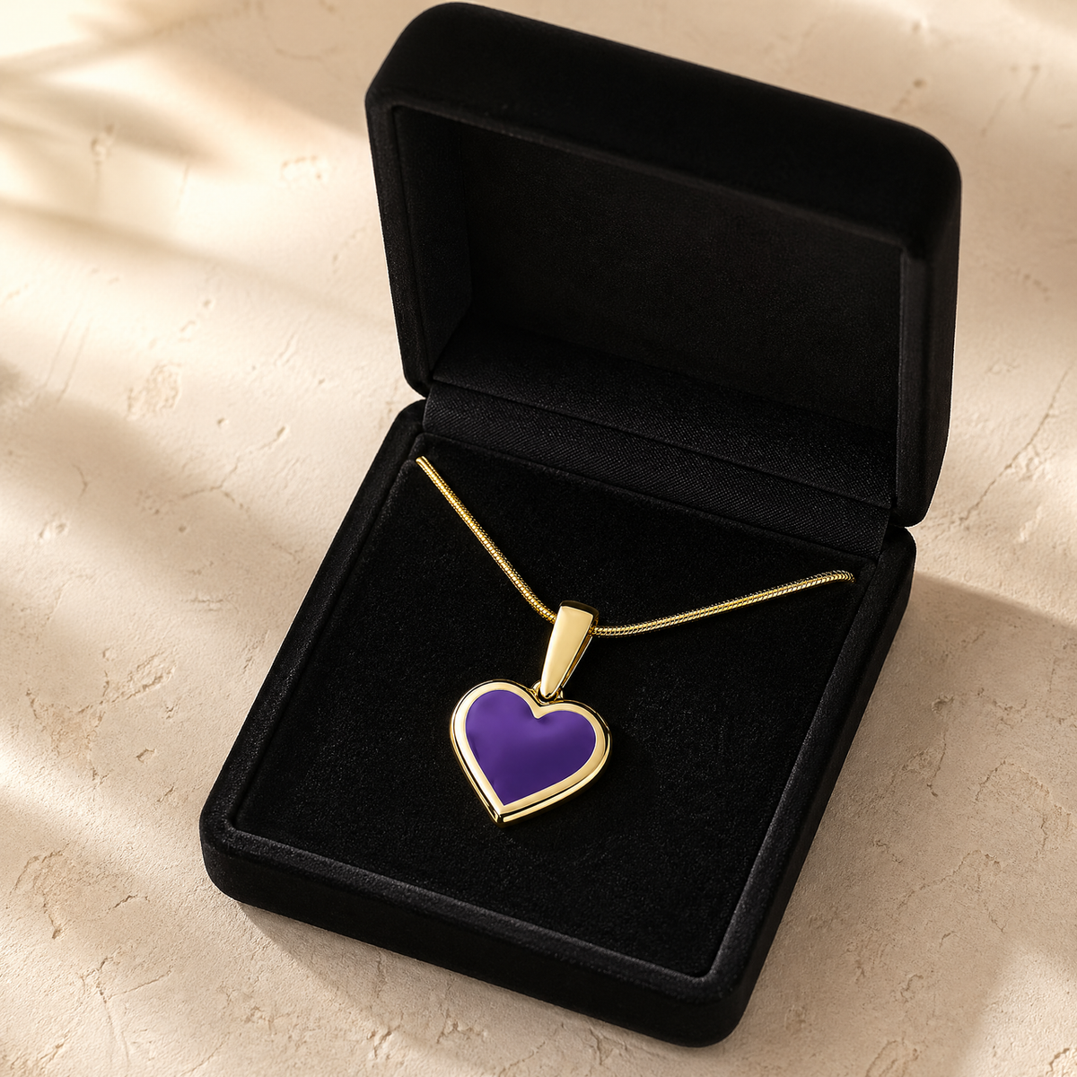 Gold Springtime Heart Ash Resin Jewelry