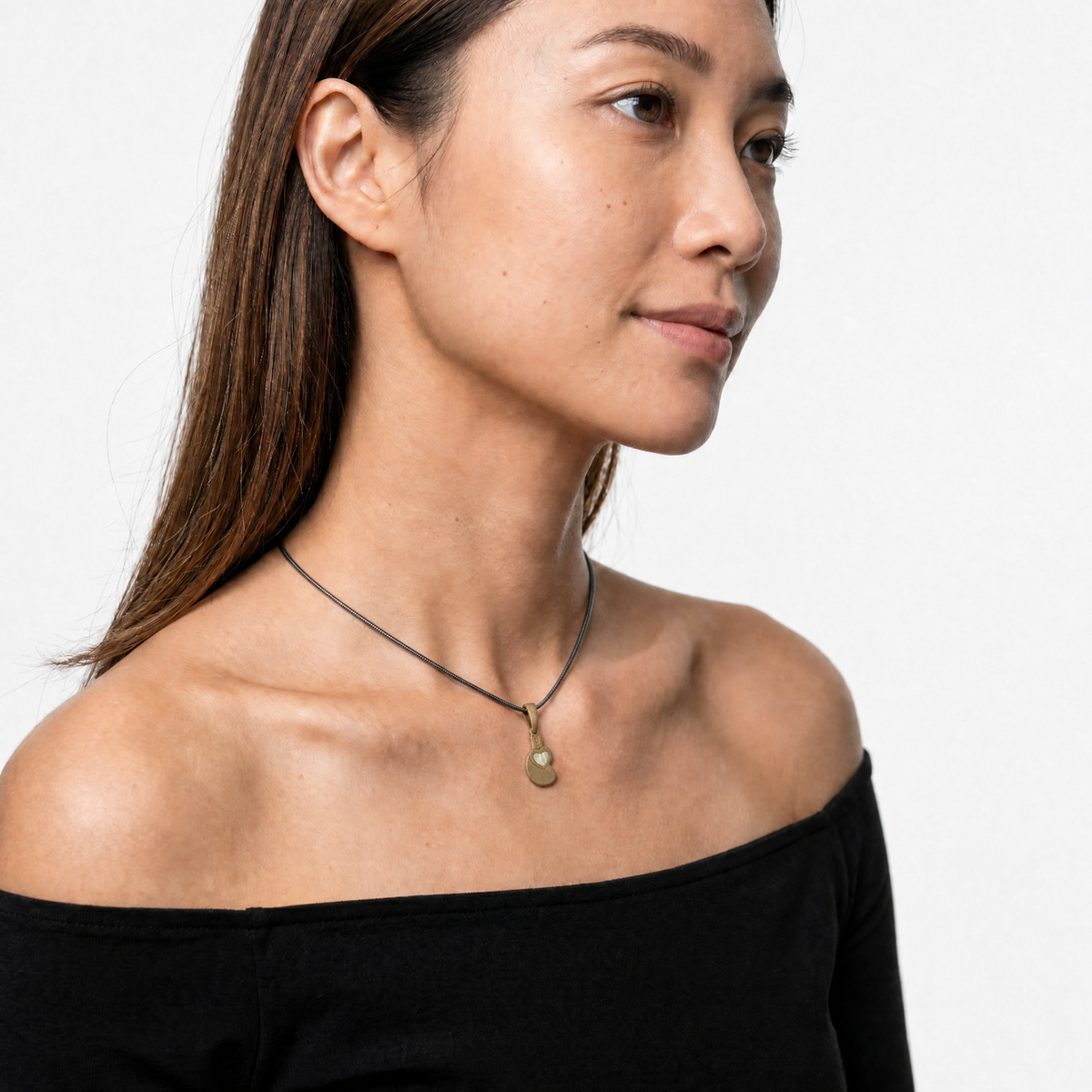 Holding You Close Bronze Finish with Cream Ash Resin Jewelry