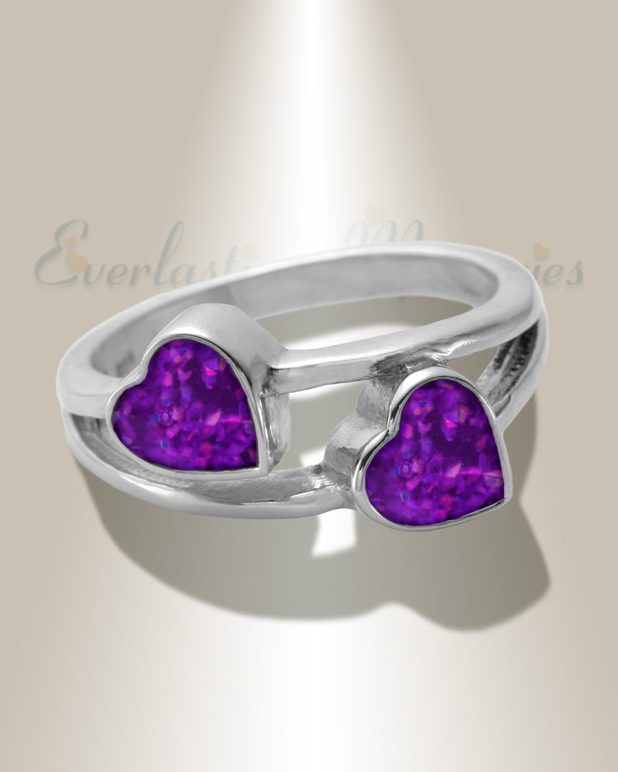 Women's Sterling Silver Thornley Ash Ring with Lilac Pearl Opal