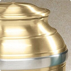Gold Tranquil Bronze Urn