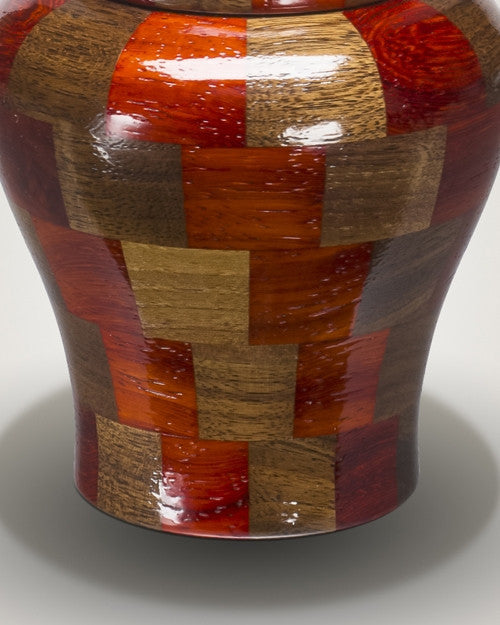 Tranquility Urn in Black Walnut & Padauk-Keepsake