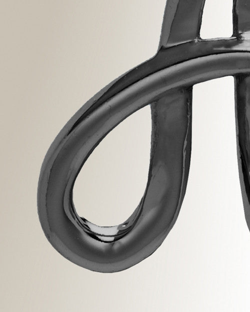 Black "A" Initial Cremation Jewelry