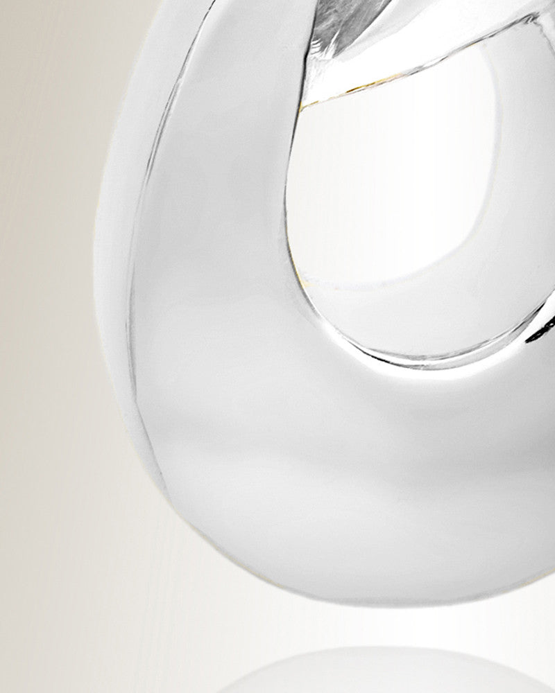 Everlasting Solid 14K White Gold Infinity Cremation Urn Keepsake