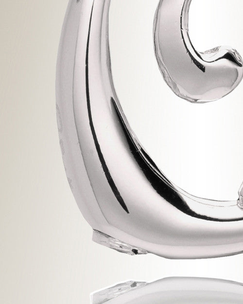 Silver "Q" Initial Cremation Jewelry
