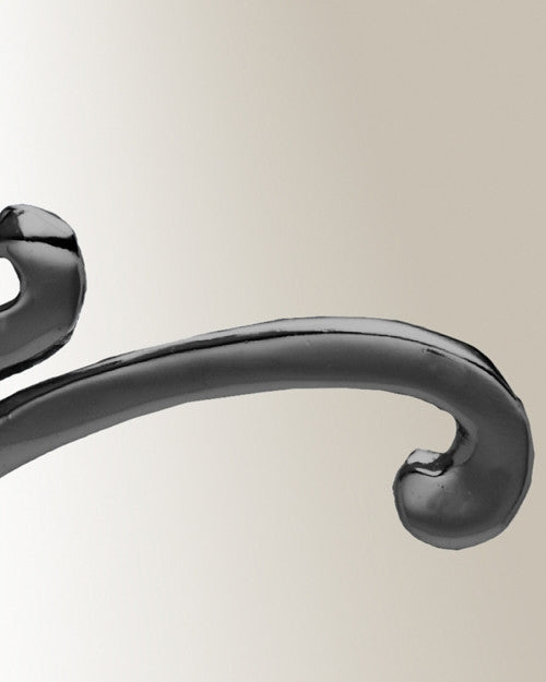 Black "V" Initial Cremation Jewelry