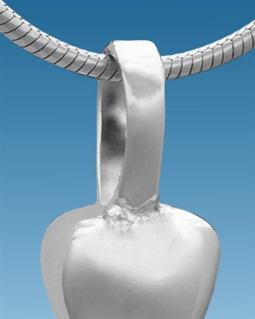 Silver Simple Bone Cremation Jewelry