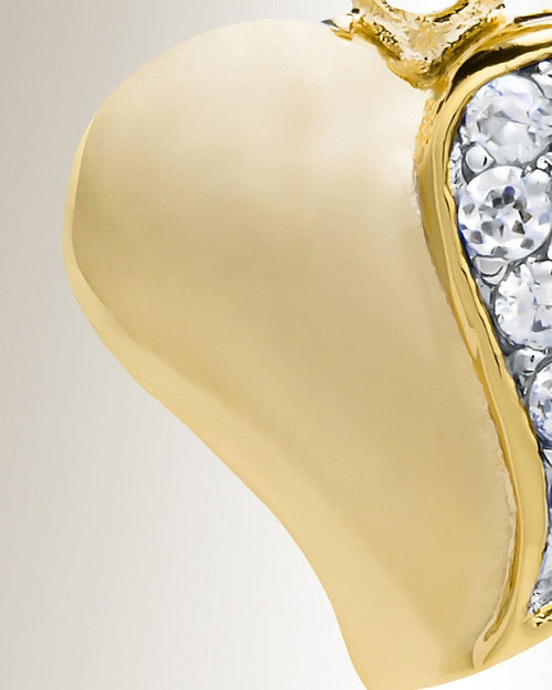 Gold Plated Cordial Heart Cremation Jewelry