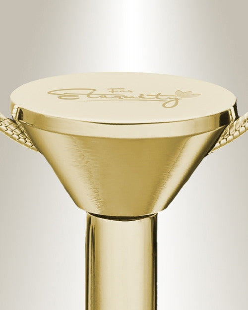 Gold Plated Millenium Ash Pendant with Fanciful Bone Charm