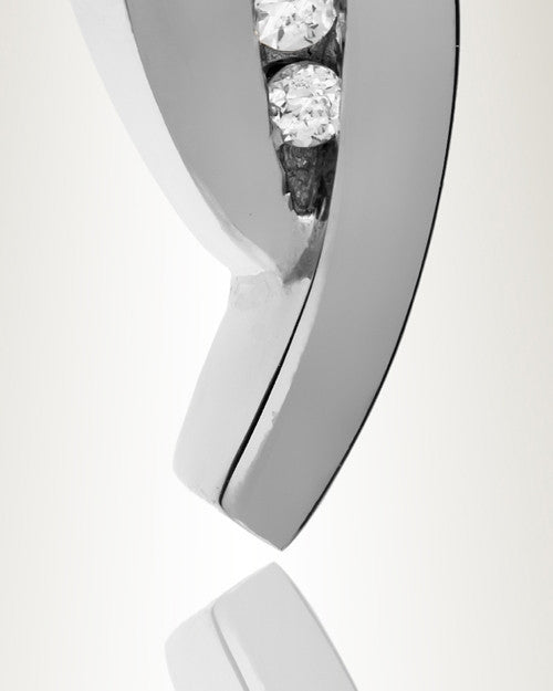 Everlasting Leaf Silver Cremation Urn Keepsake
