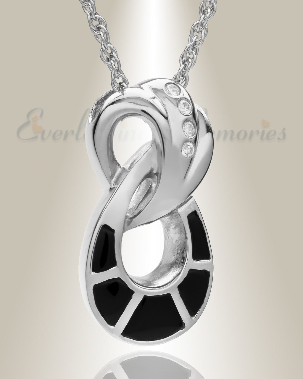 Sterling Silver Everlasting Infinity Jewelry Urn