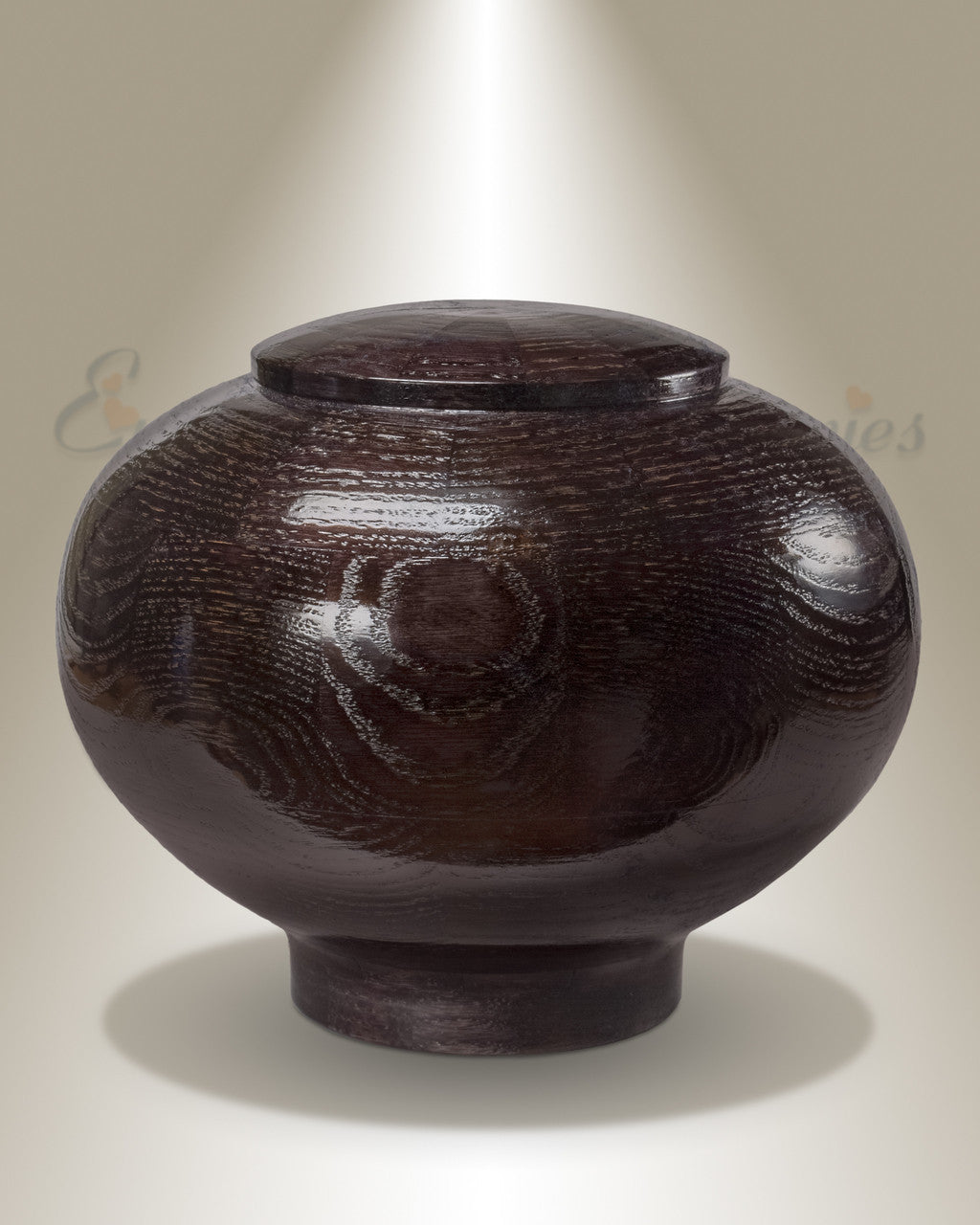 Large Peony Urn in Black