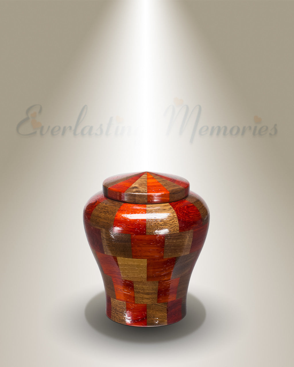 Tranquility Urn in Black Walnut & Padauk-Keepsake