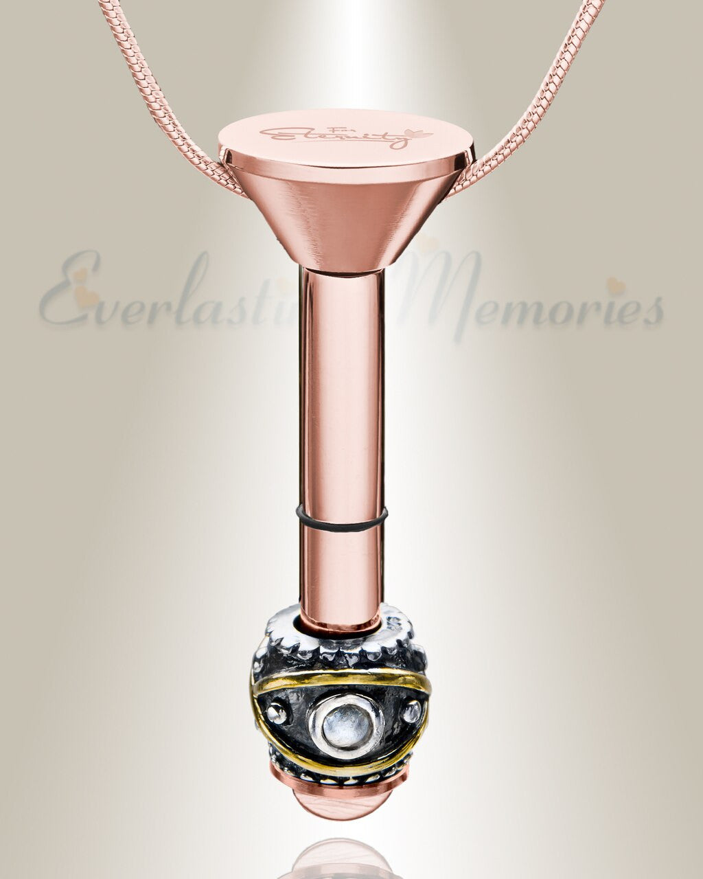 Rose Gold Plated Millenium Ash Pendant with Optimistic Charm
