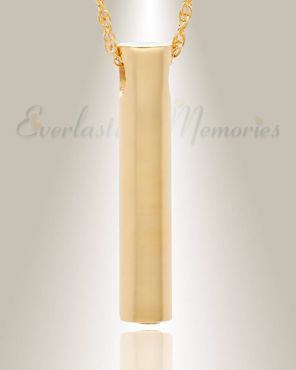 14K Gold Plated Marley Cylinder Funeral Jewelry