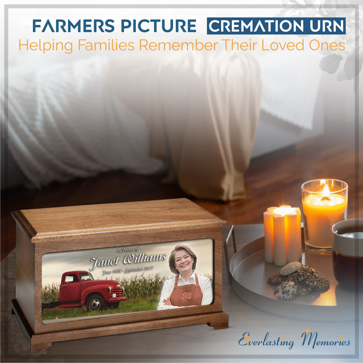 Farmers Picture Cremation Urn