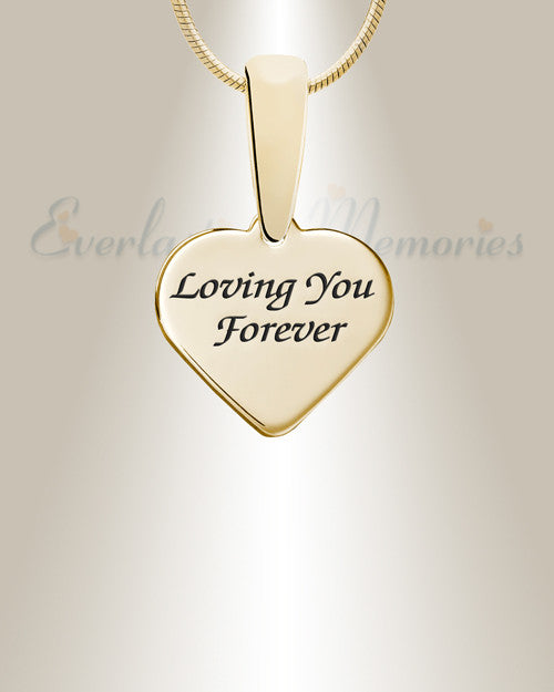 Gold Ravalli Heart Ash Resin Jewelry
