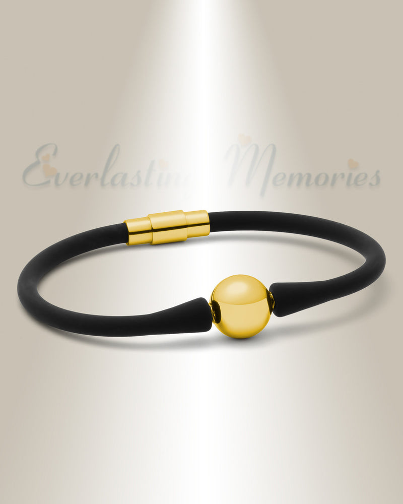 Gold Stainless Steel Simplicity Bracelet Cremation Jewelry