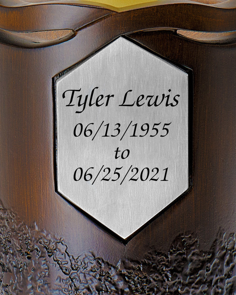 Infinity Wood With Memorium Cremation Urn
