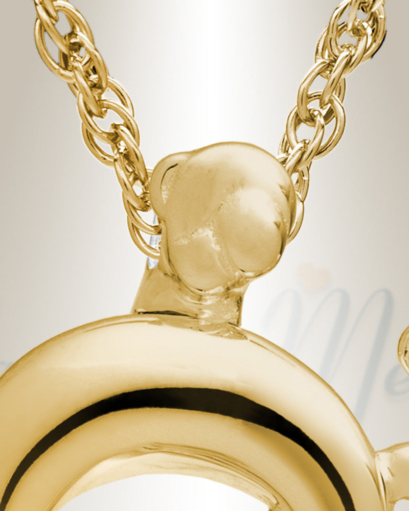 14K Gold Hearts Memorial Locket