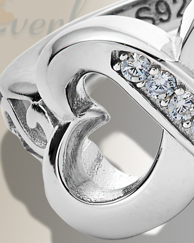 Women's Silver Everlasting Bond Cremation Ring