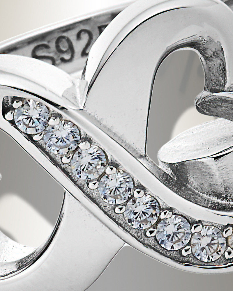 Women's Silver Everlasting Bond Cremation Ring