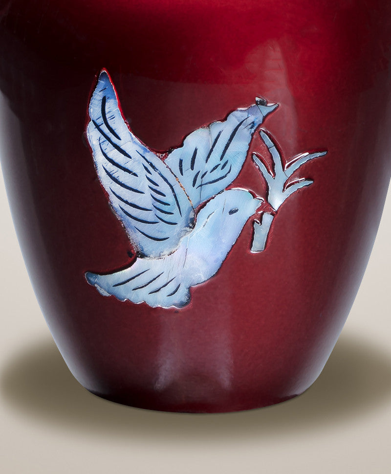 Wine Doves Keepsake Urn