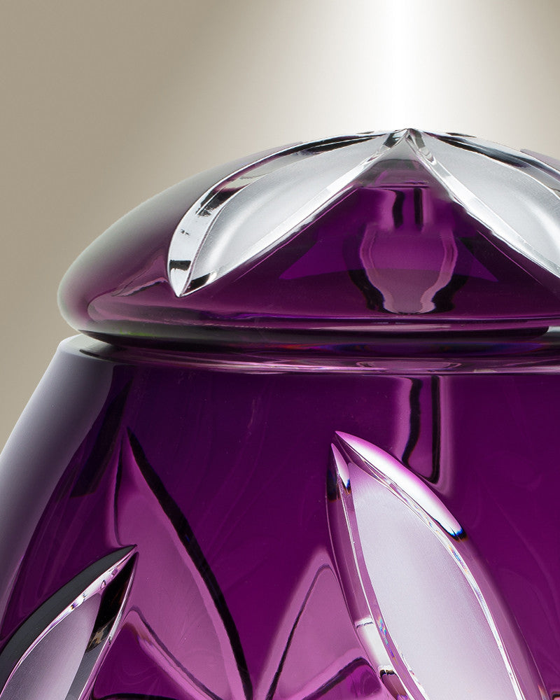 Purple Flowers Individual Cremation Urn