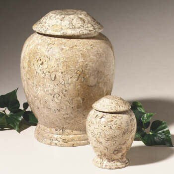 Fossil Marble Urn