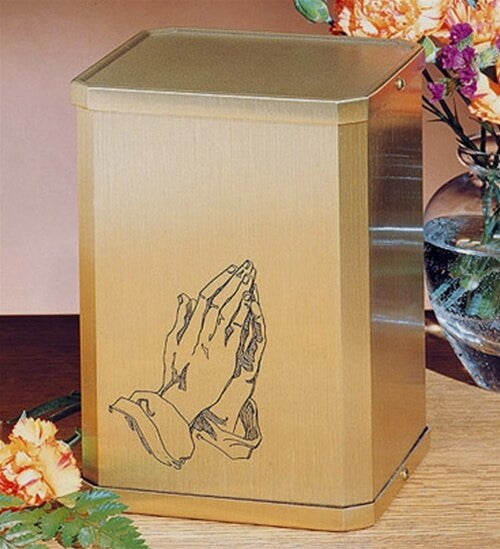 Classic Praying Hands Cremation Urn
