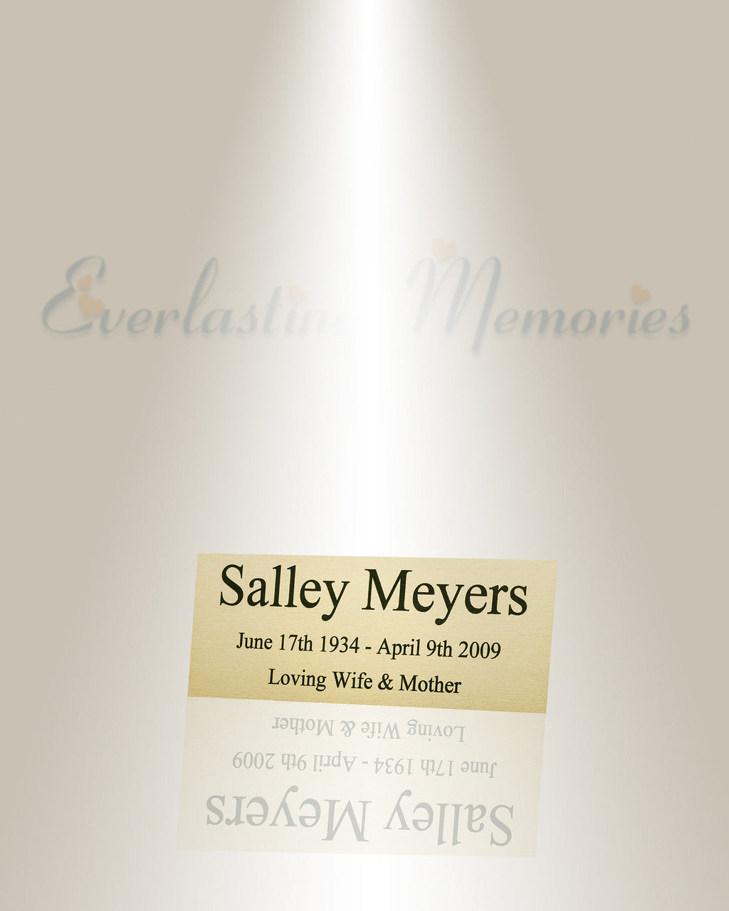 Medium Aquarius Engraved Plate