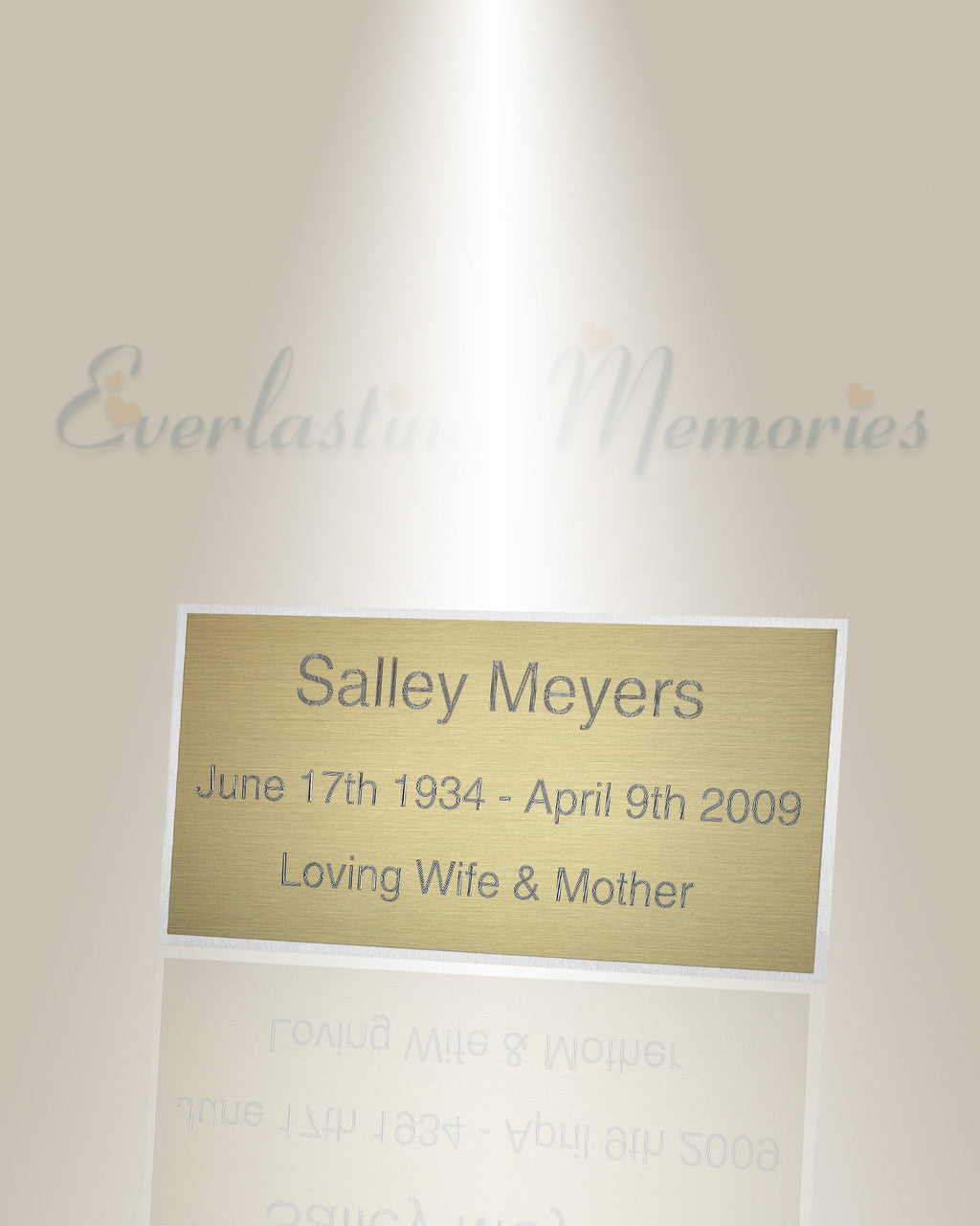 Large Mensa Engraved Plate