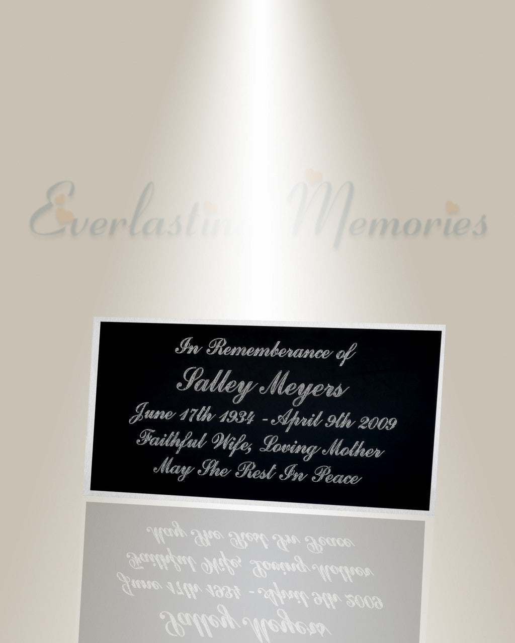 Large Gamma Engraved Plate
