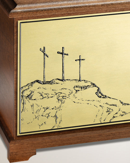 Three Crosses Cremation Urn