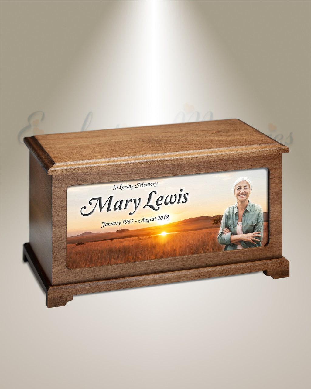 African Savanna Photo Cremation Urn