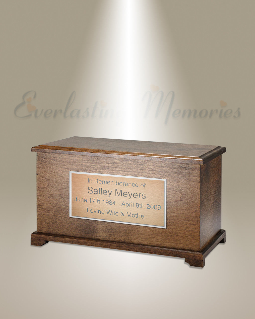 Walnut Destiny Cremation Urn