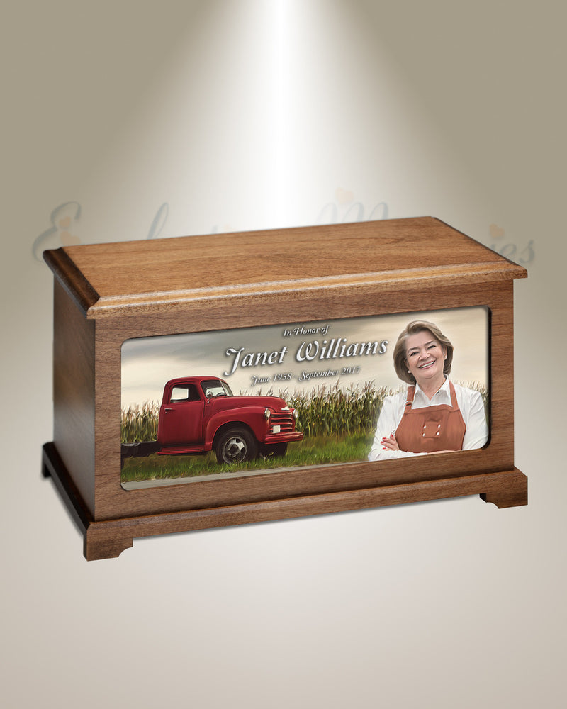 Farmers Picture Cremation Urn