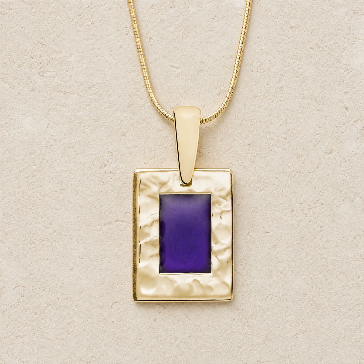 Gold Purple Passion Ash Resin Jewelry