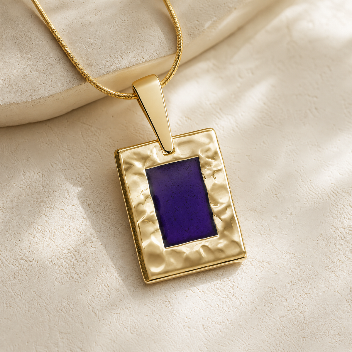 Gold Purple Passion Ash Resin Jewelry