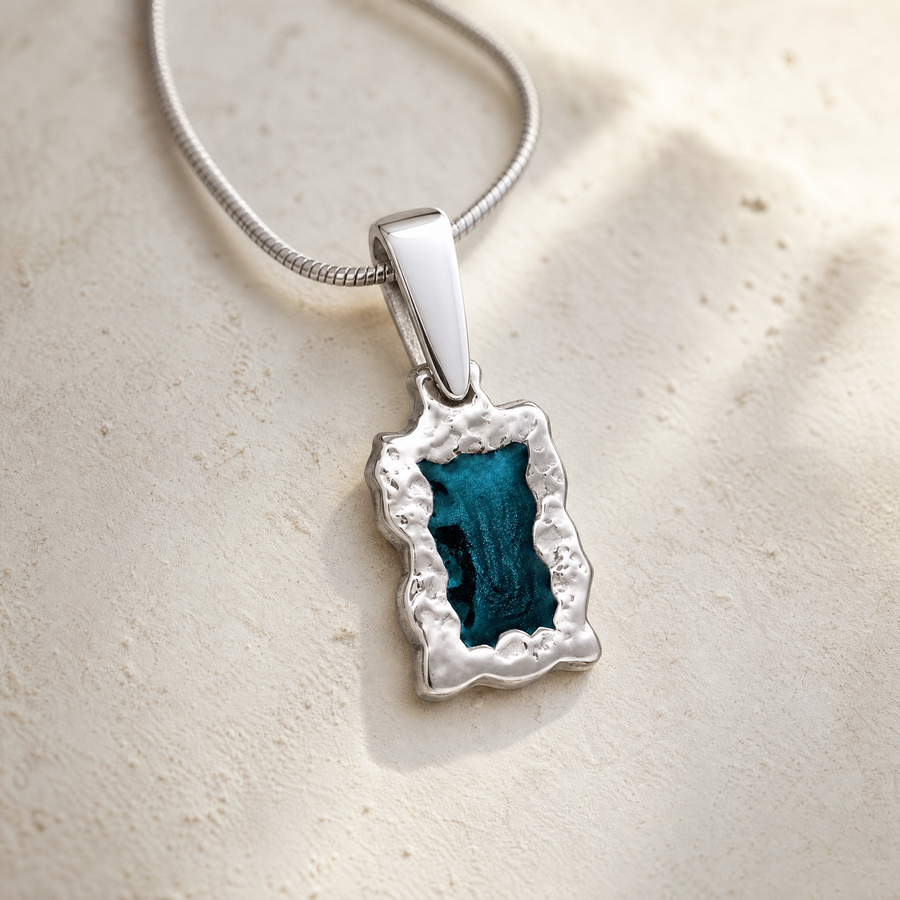 Silver Elevation Ash Resin Jewelry
