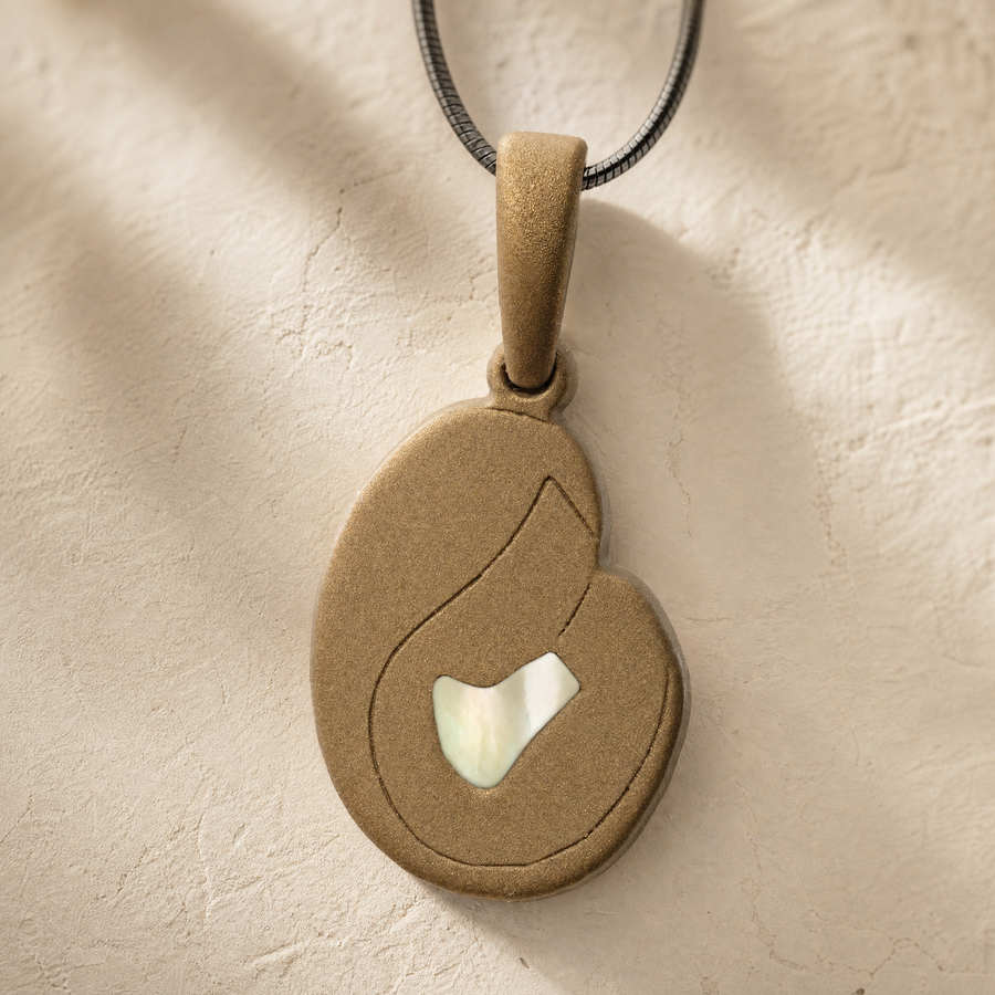Beloved Bronze Finish with Cream Ash Resin Jewelry