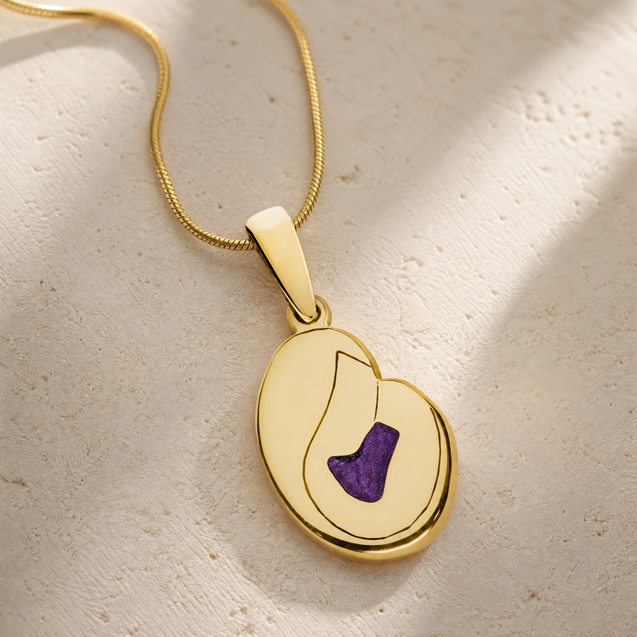 Beloved Gold Plated with Mullberry Ash Resin Jewelry