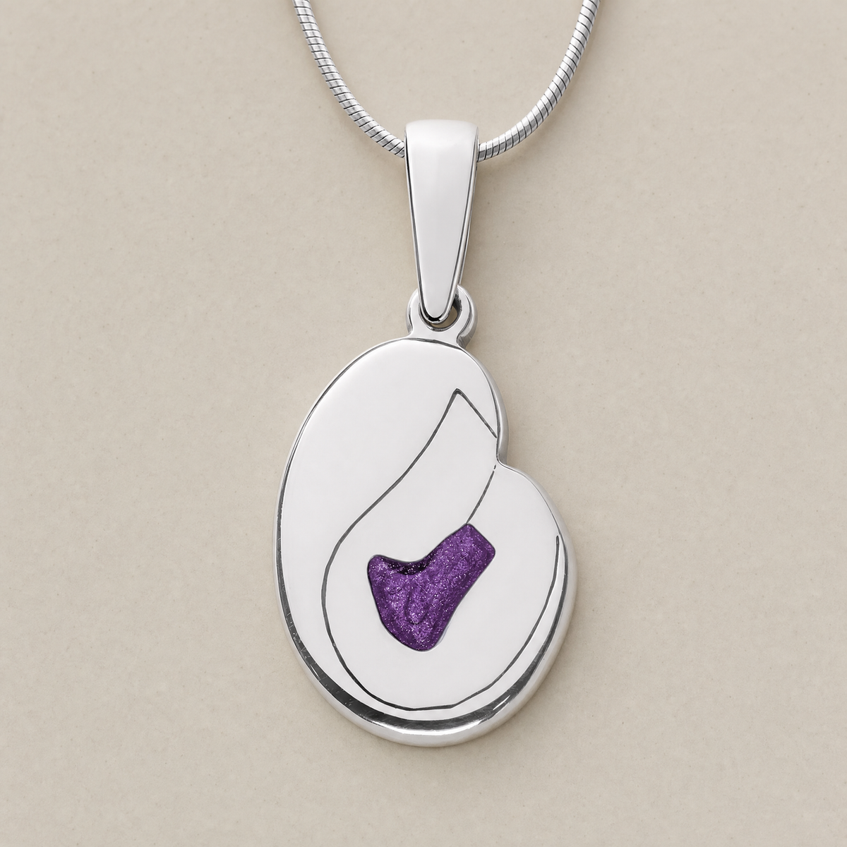 Beloved Sterling Silver with Mullberry Ash Resin Jewelry