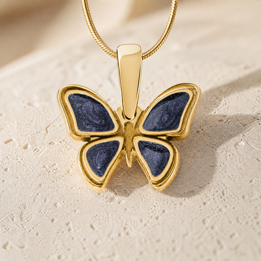 Lovable Butterfly Gold Plated Ash Resin Jewelry