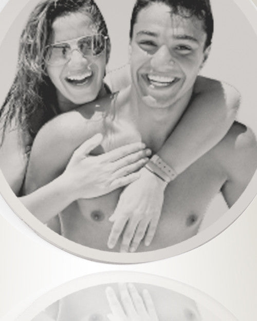 Cremation Round Photo Engraved Stainless Steel Keychain