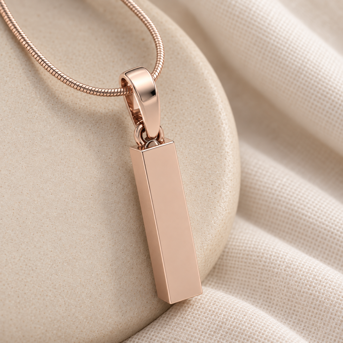 Rose Gold Plated Faithfulness Cylinder Forever Sealed Memorial Jewelry — alternate view — evr20029rgfs