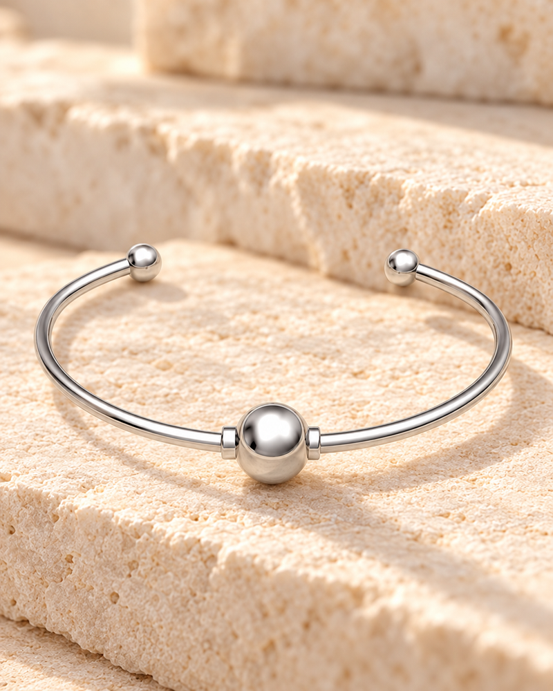 Sterling Silver Fixed Cape Forever Sealed Memorial Bracelet