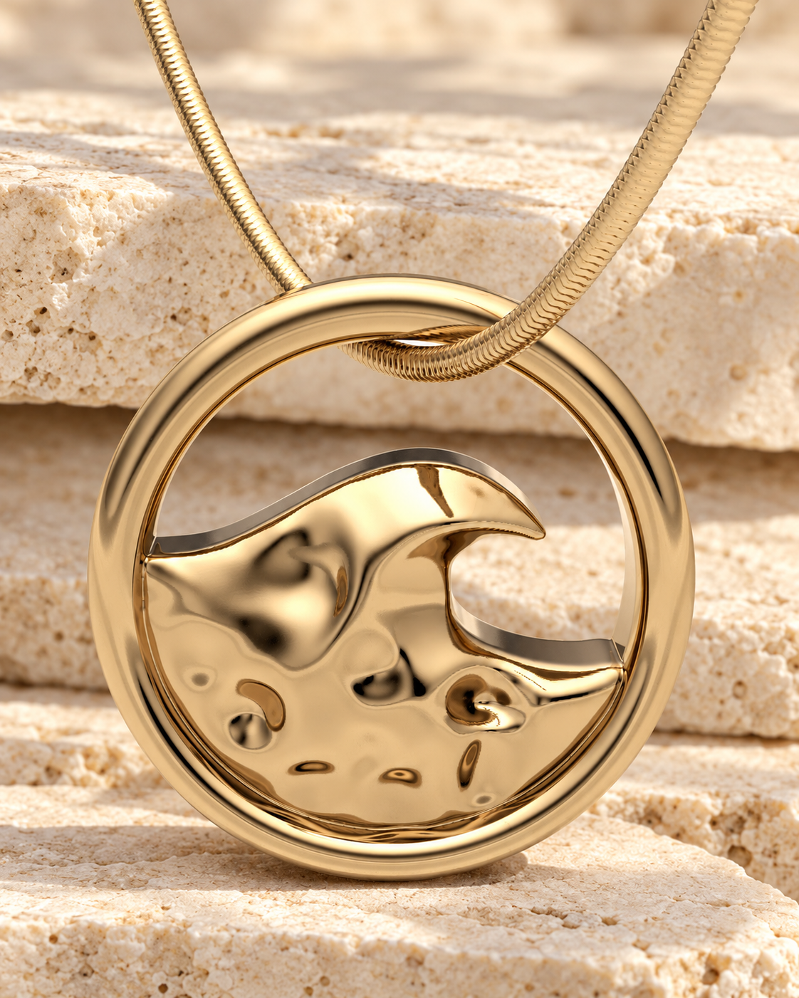 14K Gold Surf's Up Forever Sealed Memorial Jewelry — main — evr20007kgfs