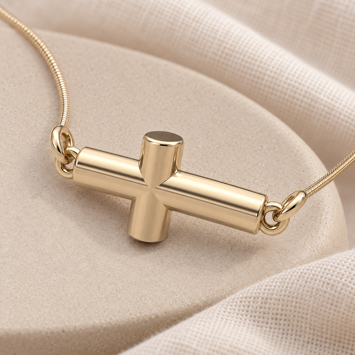 14K Gold Crossroads Forever Sealed Memorial Jewelry — alternate view — evr20003kgfs