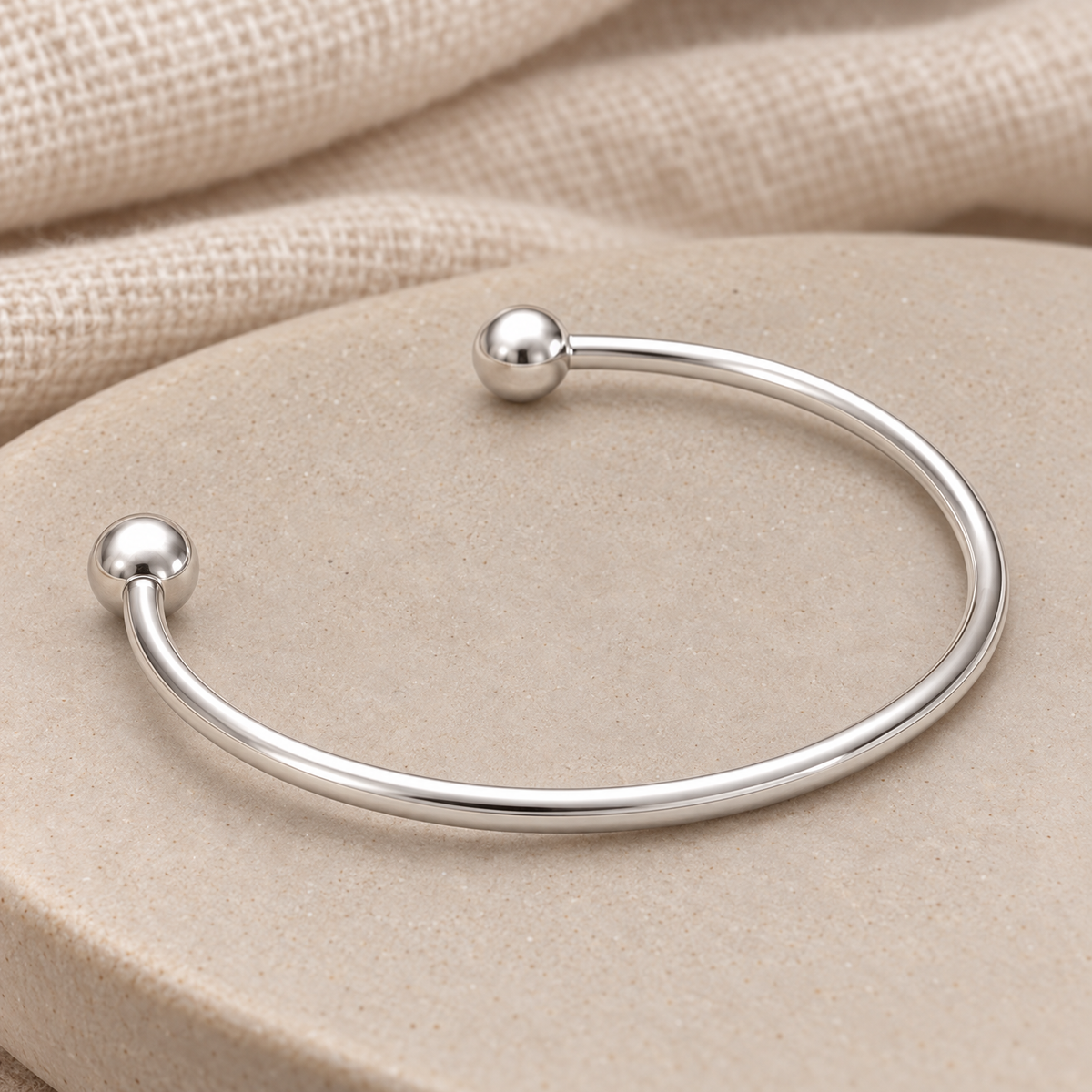 Sterling Silver Split Cape Forever Sealed Memorial Bracelet — rear view — evr20067ssfs